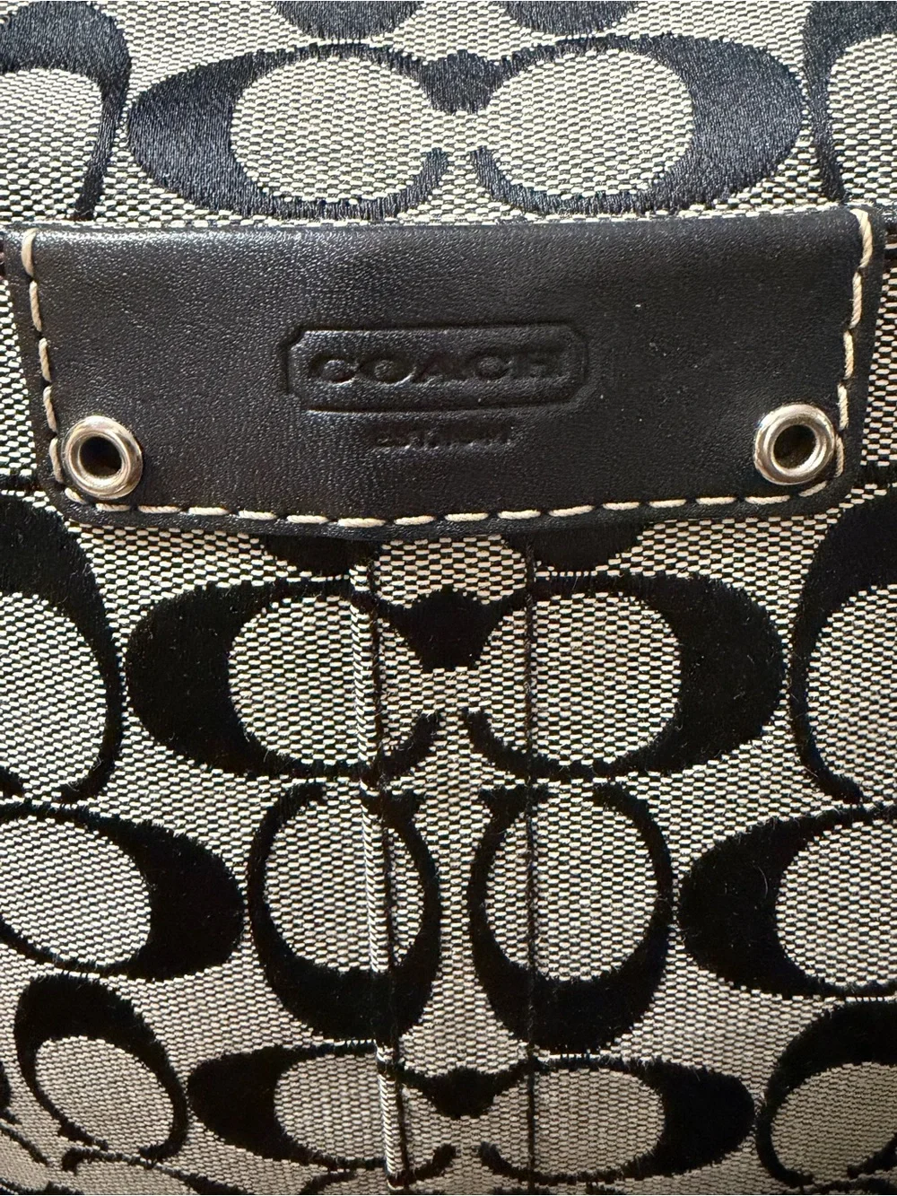 Coach Hampton Signature Monogram Shoulder Bag & Wallet